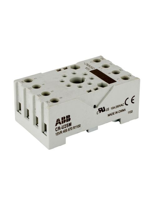 Thomas & Betts 1SVR405670R1100 DPDT Plug-In Control Relay Small Socket Thomas & Betts 1SVR405670R1100 DPDT Plug-In Control Relay Small Socket
