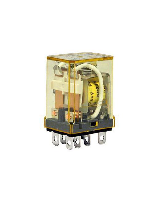 Product image for IDEC Corp RH1B-UAC24V 24/240 VAC 10 Amp SPDT Electro Mechanical Plug-In Blade Relay