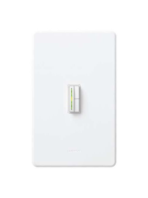 Product image for Lutron Electronics AB-1000M-WH 1000 W White 1-Pole/Multi-Location Incandescent/Halogen Dimmer