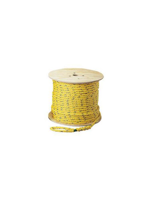 Product image for Ideal Industries 31-838 3/16 Inch x 1000 Foot Yellow/Blue Tracer Low Friction Polypropylene Cable Pulling Rope