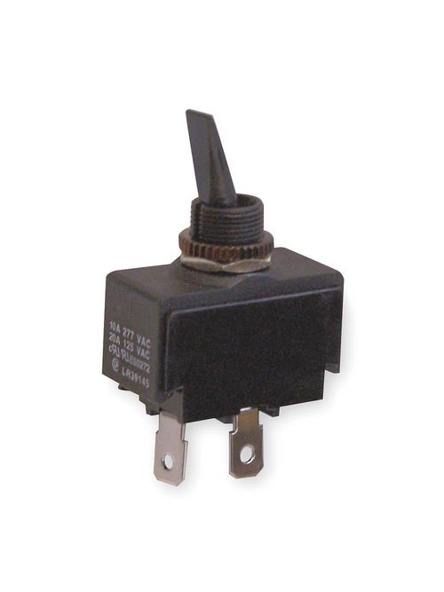 Product image for Ideal Industries 774098 10/20 Amp 125/250 VAC SPST On-Off Spade Terminal Plastic Double Insulated Toggle Switch