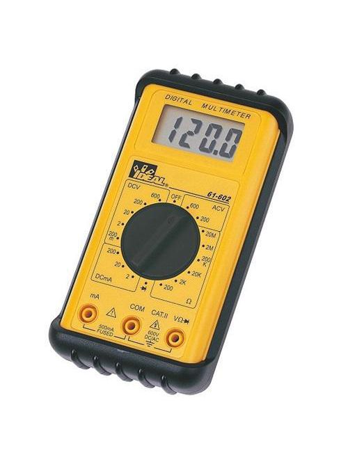 Product image for Ideal Industries 61-602 200 mA 600 VAC/VDC LCD Digital Multimeter