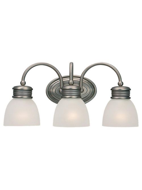 Product image for Sea Gull Lighting 40034-972 3-Lamp 100 W 120 Volt Silver Pearl Medium A19 Wall/Bath Mount Light Fixture
