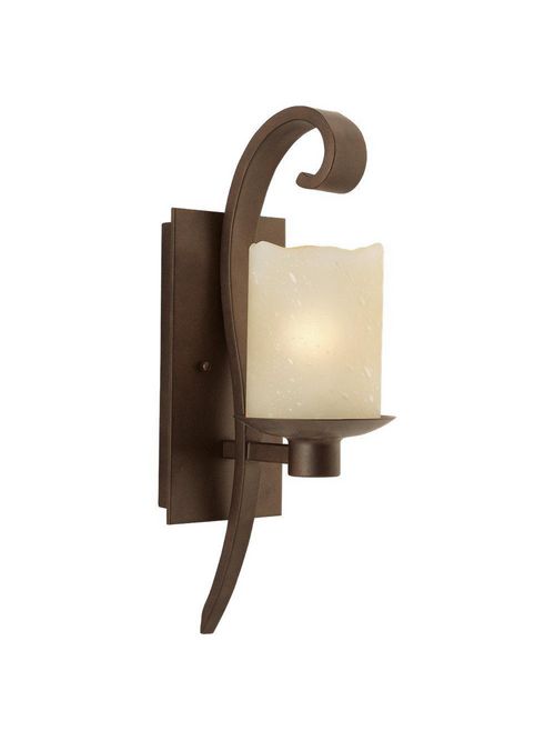 Product image for Sea Gull Lighting 41133-814 1-Lamp 100 W 120 Volt Misted Bronze Medium A19 Wall/Bath Mount Sconce