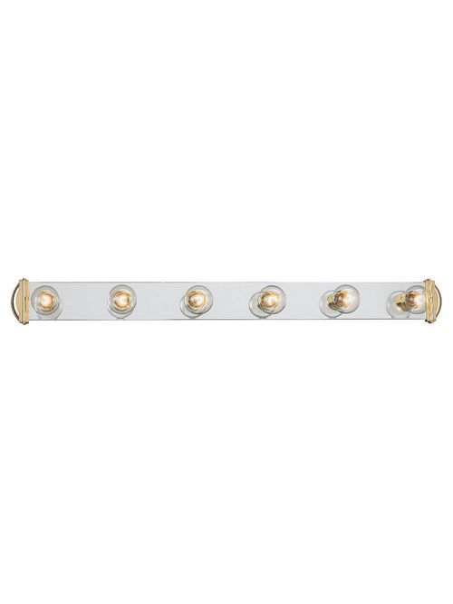 Product image for Sea Gull Lighting 4791-70 6-Lamp 100 W 120 Volt Polished Brass/Chrome Plated Medium G25 Wall/Bath Mount Light Fixture