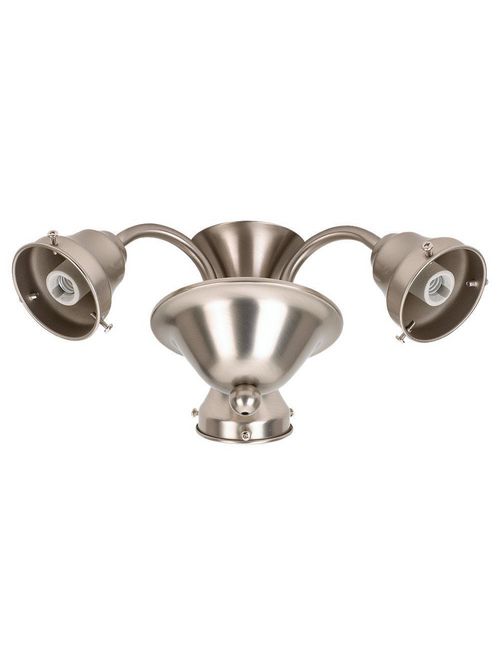 Product image for Sea Gull Lighting 16022-962 3-Lamp 60 W 120 Volt Brushed Nickel Candelabra Torpedo Ceiling Fan Lighting Kit