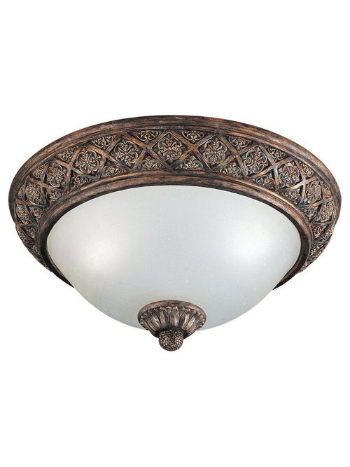 Product image for Sea Gull Lighting 7550-758 2-Lamp 60 W 120 Volt Regal Bronze Medium A19 Close-to-Ceiling Light Fixture