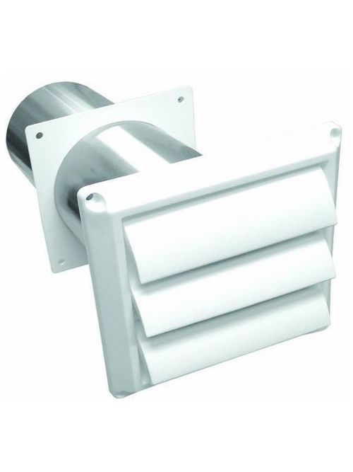 Product image for Lambro Industries, Inc. 290W 3 Inch White Plastic Louver Vent with Standard Tail