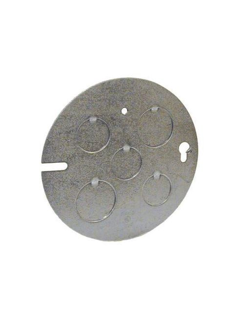 Product image for Raco 891 4-1/2 Inch Pre-Galvanized Steel Octagon Concrete Ring Back Plate