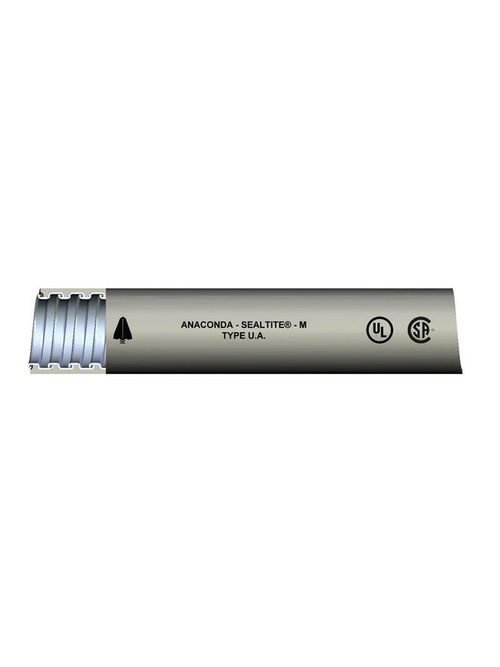 Product image for Anamet Inc UA-GRY-3/4-1000FT 3/4 Inch Gray Thermoplastic PVC Jacket Type UA Liquidtight Flexible Metal Conduit