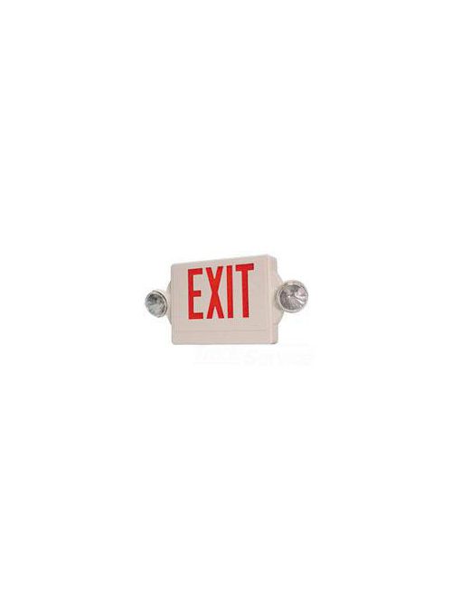 Product image for Lithonia Lighting QMSW3R120277EL 120/277 Volt White Red Letter Thermoplastic Exit Sign