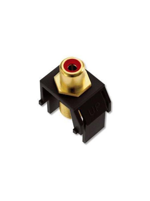 Product image for Pass & Seymour 36458412 Black M25 RG6 Crimp Termination Quad Shield Cable Express RCA Plug