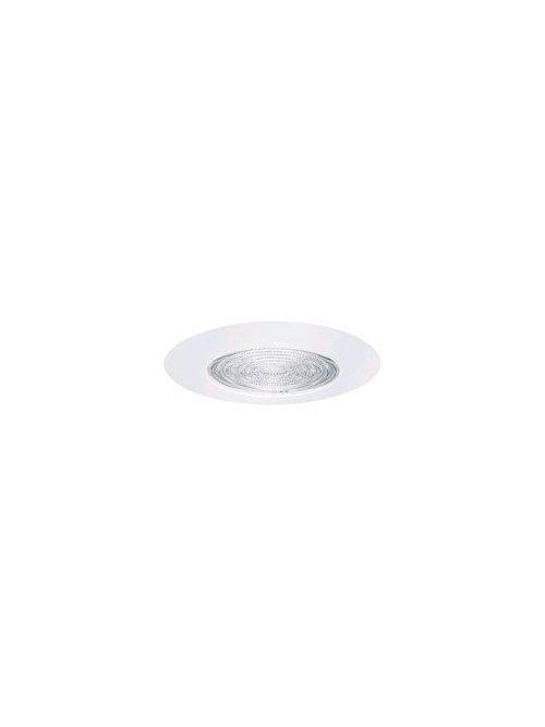 Product image for Elite B605WH 6" White Metal Fresnel Shower Trim