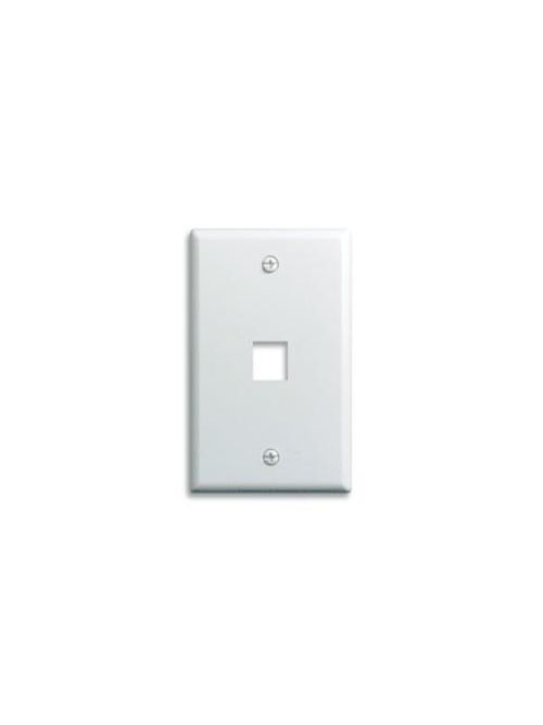 Product image for Pass & Seymour F3401-LA 1-Gang 1-Port Light Almond Smooth Polished Keystone Wallplate