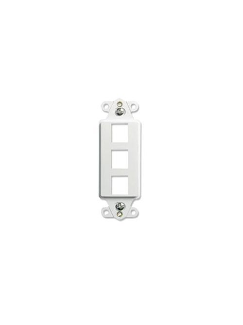 Product image for Pass & Seymour F3413-IV 3-Port Ivory Decorator Frame