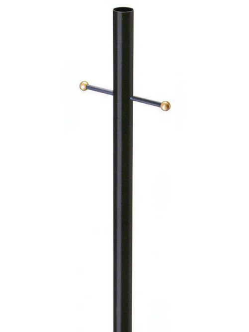 Product image for Adjust-A-Post 308C-BLK 7 Foot Black Plastic Adjustable Lamp Post