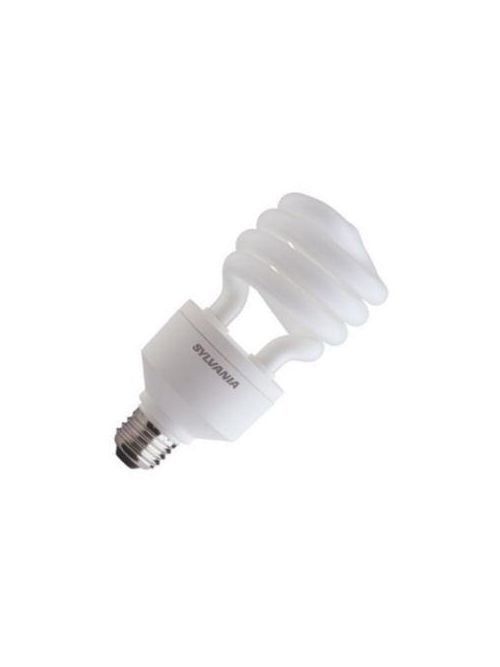Product image for Sylvania Dulux 29412 27 W 82 CRI 2700 K 1750 lm Medium Base Mini Twist Electronic Compact Fluorescent Lamp