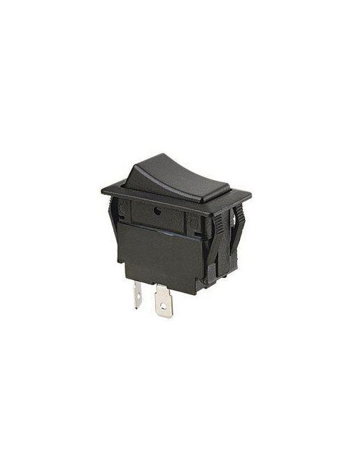 Product image for Ideal Industries 774040 15 Amp 277 VAC DPDT Black Rocker Switch