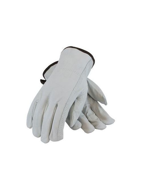 Product image for PIP 68-163/S Small Top Grain Cowhide Leather Driver Keystone Thumb Slip-On Cuff Protective Gloves