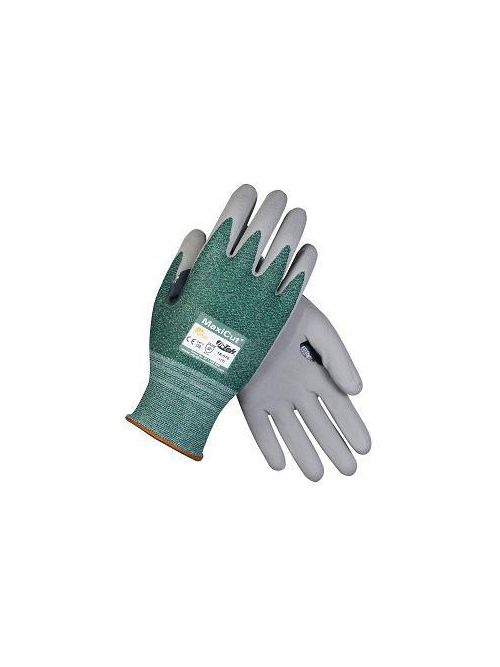 Product image for PIP 18-570/XL Extra Large Gray Nitrile Micro Foam Palm and Fingertip Coated Knit Protective Gloves