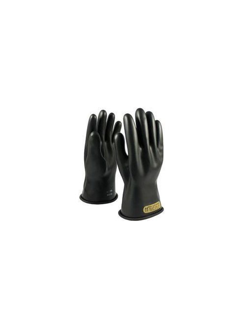 Product image for PIP 150-00-11/7 NOVAX® Rubber Electrical Insulating Gloves, Class 00, 11", Straight Cuff, Black - Size 7