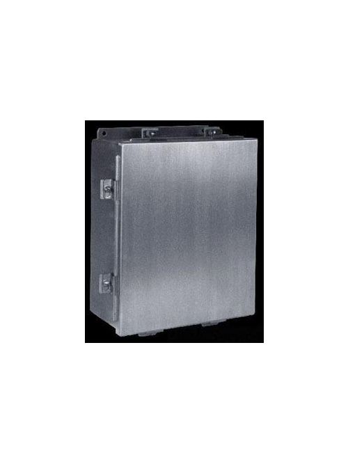Product image for Austin AB-884JFCX 8 x 8 x 4 Inch N4X Stainless Steel Clamp Cover Jic Enclosure