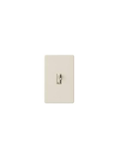Product image for Lutron Electronics TGCL-153PH-LA 120 Volt Light Almond Compact 1-Pole/3-Way Fluorescent Toggle Dimmer
