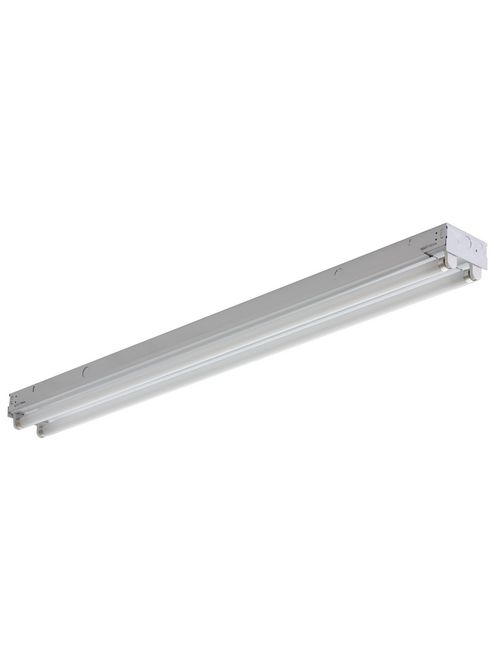 Product image for Lithonia Lighting C240-120-MBE 4 Foot 2-Lamp 40 W 120 Volt White T12 Fluorescent Ceiling Light Fixture
