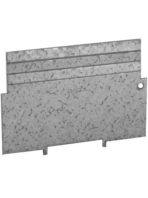 Product image for Raco 706 4 x 4 x 1-1/2 Inch Pre-Galvanized Steel Square Box Low Voltage Partition