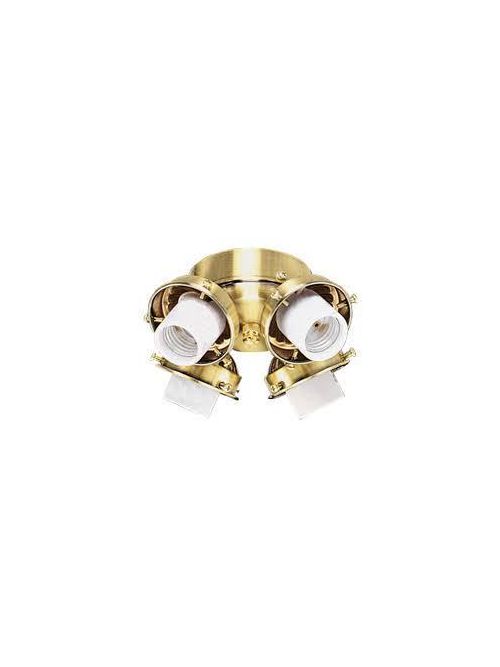 Product image for Sea Gull Lighting 1651-02 4-Lamp 60 W 120 Volt Polished Brass Medium A19 Ceiling Fan Lighting Kit