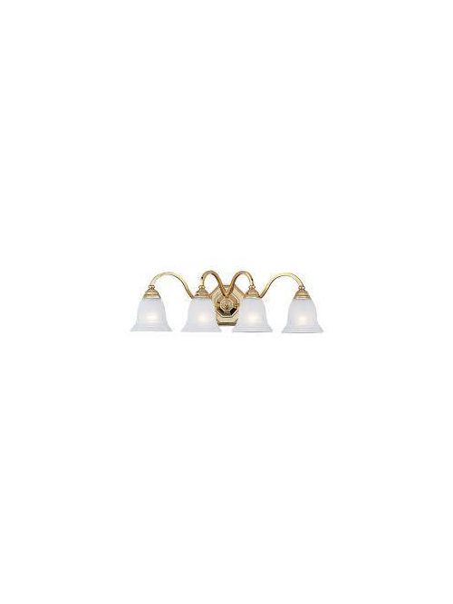 Product image for Sea Gull Lighting 4060-02 4-Lamp 100 W 120 Volt Polished Brass Medium A19 Wall/Bath Mount Light Fixture