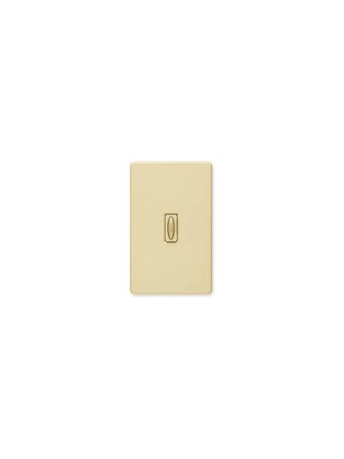 Product image for Lutron Electronics Q-1PS-IV 120/277 Volt 15 Amp 1-Pole Ivory Traditional Toggle Wallplate Switch