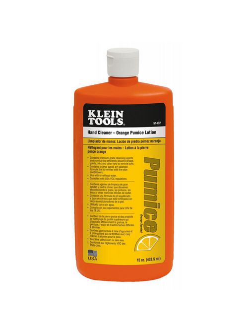 Product image for Klein 51432 15oz Squeeze Bottle Orange Hand Cleaner