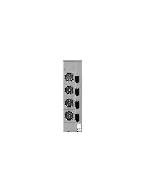 Product image for Siemens WMM44ABURNJ 125 Amp 3-Phase 65 kA 4-Wire 4-Position No Bypass Ringless Meter Stack