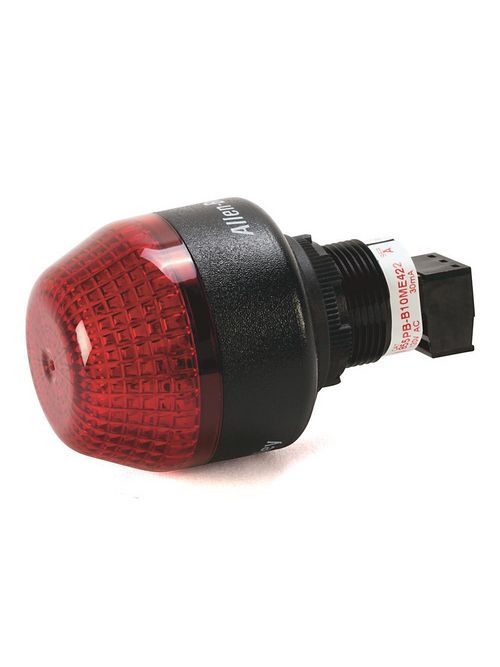 Allen-Bradley 855PS-B10ME422 Black Housing 45 mm Red Lens 22.5 mm Mounting Hole Panel Mount Strobe Allen-Bradley 855PS-B10ME422 Black Housing 45 mm Red Lens 22.5 mm Mounting Hole Panel Mount Strobe