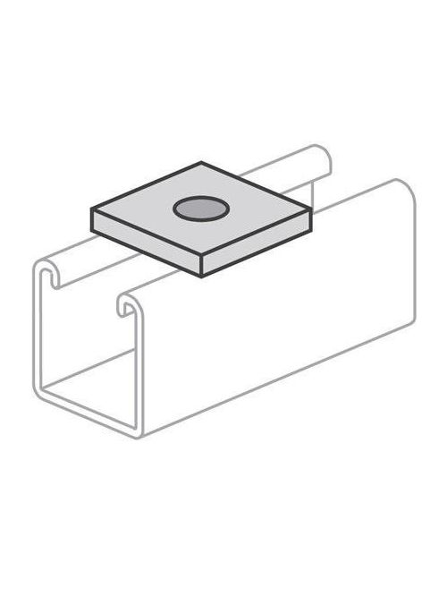 Product image for Power-Strut PS619-1/2-SS 1/2 Inch Stainless Steel Channel Square Washer