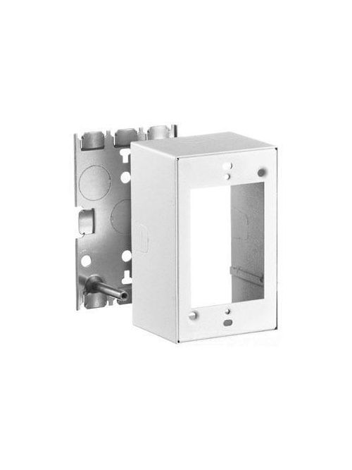 Product image for Hubbell Wiring Devices HBL5744W 1-Gang White Metal Raceway Extra Deep Box