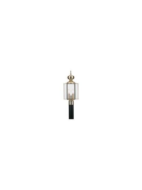 Product image for Sea Gull Lighting 8245-02 3-Lamp 60 W Polished Brass Wall Lantern
