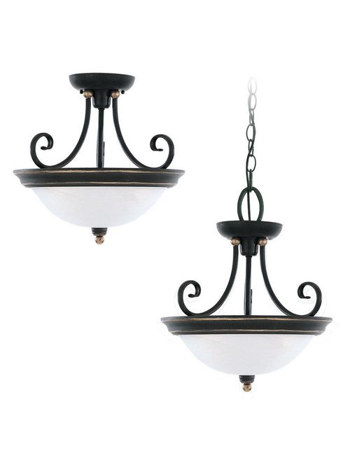 Product image for Sea Gull Lighting 5138-85 3-Lamp 100 W 120 Volt Gold Patina Medium A19 Hall/Foyer Light Fixture