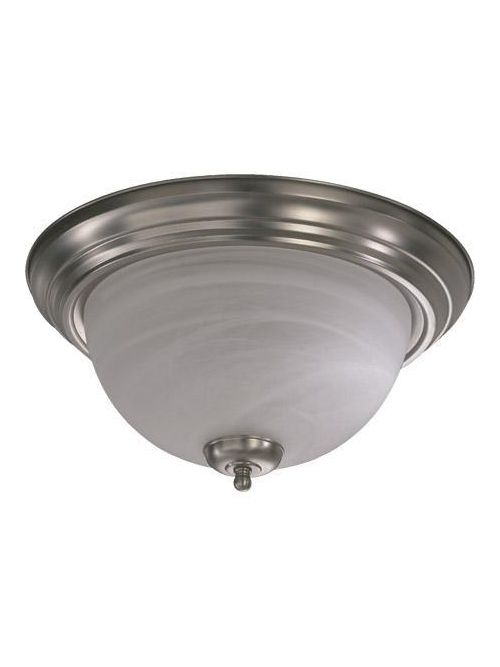 Product image for Quorum International 3066-15-65 15.5 x 6.75 Inch 3-Lamp 60 W Medium Base Satin Nickel Ceiling Light Fixture