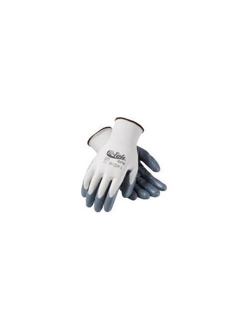 Product image for PIP 34-C234/M G-TEK. VALUE & PERFORMANCE, ECONOMY GRADE GRAY FOAM NITRILE, COATED PALM & FINGER TIPS, WHITE SEAMLESSPURCHASED PER DOZEN