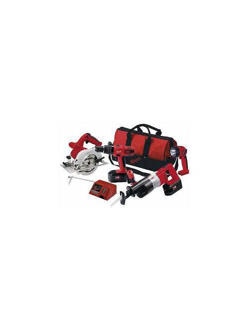 Product image for Milwaukee 0924-24 4-Pack 18 Volt Combo with Case