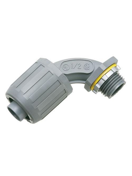 Product image for Arlington NMLT905T 1/2" Non-Metallic Push-On Liquidtight 90deg Connector