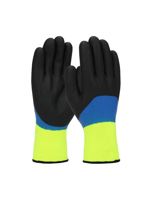 Product image for PIP 41-1415/XXL HI-VIS SEAMLESS KNIT DOUBLE DIPPED NYLON GLOVES
