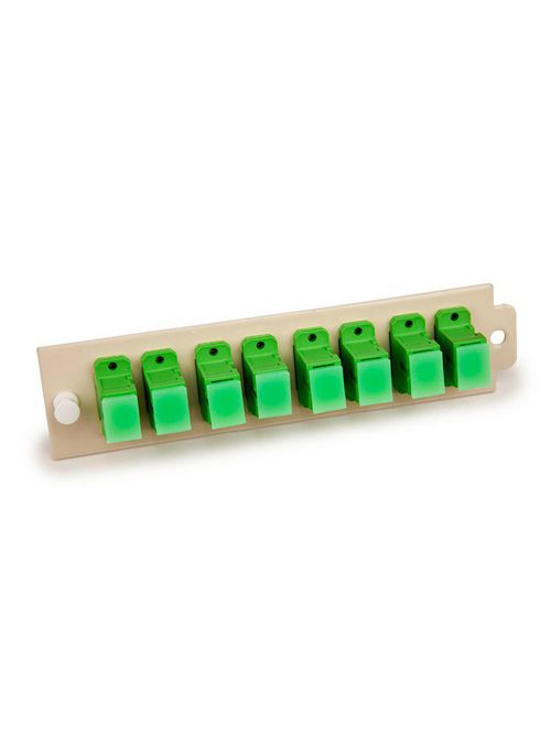 Product image for 3M 8408-CSA 3M SC/APC SM Plate, 8 Port, Angle Polish with Couplings