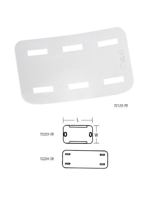 Product image for T&B TC226-TB TR TC226TB CABLE TIE NYLON ID PLATE
