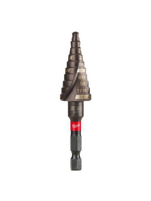 Product image for Milwaukee 48-89-9243 SHOCKWAVE™ Impact Duty Step Bit #3, 3/16"-3/4"