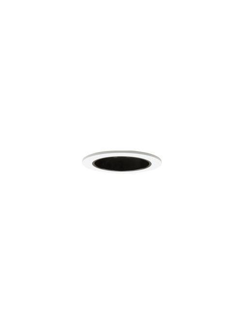 Product image for Elite B1402MB-WH  4" Low Voltage Reflector Trim (35deg Tilt), Black Reflector w/ White Trim Ring