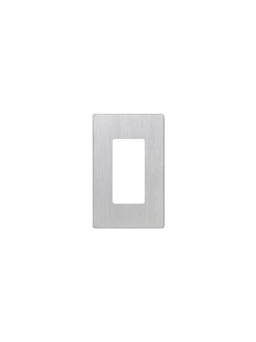 Product image for Lutron Electronics LT-1H-SS 1-Gang Stainless Steel Wallplate