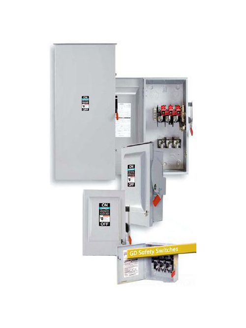 Product image for Siemens GF225NH 240 VAC/250 VDC 400 Amp 2-Pole 3-Wire NEMA 1 General Duty Fusible Safety Switch